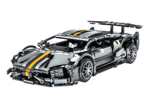 023015 Blocchi da Costruzione Lambo Bat, Modello di <span class=keywords><strong>Auto</strong></span> Sportiva Tecnologica, Giocattolo Educativo per Bambini, Assemblaggio ad Alta Difficoltà per Ragazzi - Product Image 5