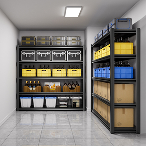 Estantería de acero de 5 capas de alta resistencia, estante de almacenamiento de metal plegable y ajustable <span class=keywords><strong>para</strong></span> garaje, duradero <span class=keywords><strong>para</strong></span> uso en almacén - Product Image 4