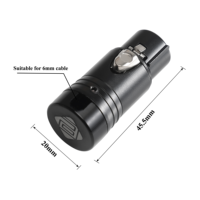 DMX Low Profile Audio Gold 5 Pin Angle Droit XLR Mâle Femelle Connecteur Plug Jack pour DMX LED Stage Light Control Cable