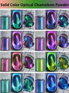 Polvere Pigmentata Super Camaleonte Ottica per Vernici Auto/Resina Epossidica/Acquerelli/Artigianato Fai-da-Te, Pigmento Cromato Intenso con Effetto Cangiante - Product Image 6