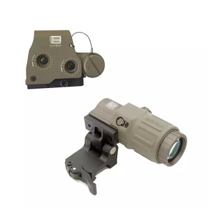 3X nhôm hợp kim Red Dot Laser phạm vi <span class=keywords><strong>Picatinny</strong></span> gắn kết hoàn toàn đa tráng ống kính Holographic Rollover Sight nhanh chóng phát hành cho - Product Image 2