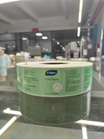 Étiquettes personnalisées réutilisables en vinyle pour jus de fruits et boissons, en rouleau, de qualité alimentaire, personnalisables pour l'épicerie