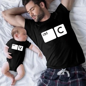 Abiti Casual di san valentino personalizzati vestiti per bambini di bambù per ragazzi ragazze t-shirt famiglia genitori bambini <span class=keywords><strong>padre</strong></span>-<span class=keywords><strong>figlia</strong></span> giorni - Product Image 4