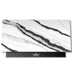 แผ่น5008ควอตซ์เทียมสีดำรูปแพนด้าสีขาวแผ่นสำหรับใช้กลางแจ้ง/โรงแรม odm/oem ทันสมัย - Product Image 1