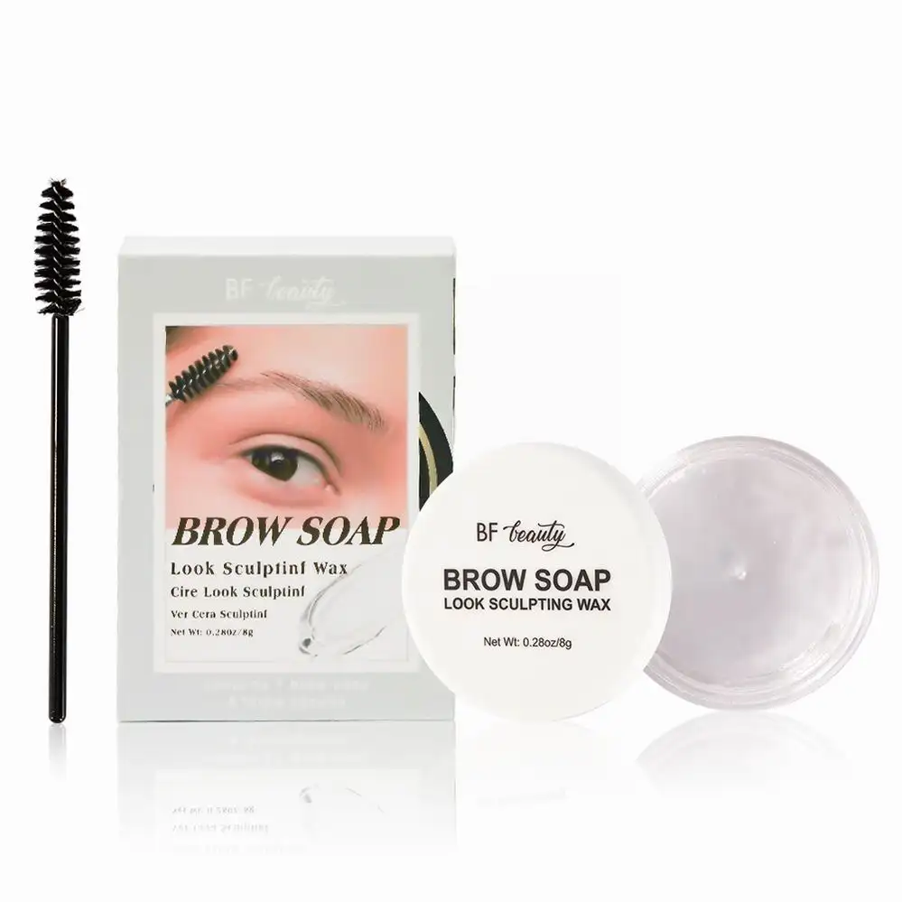 Multifunções Private Label Sobrancelha Soap Brow Styling Gel Vegan Dual Brow Soap Pen Lápis Waterproof Brow Soap