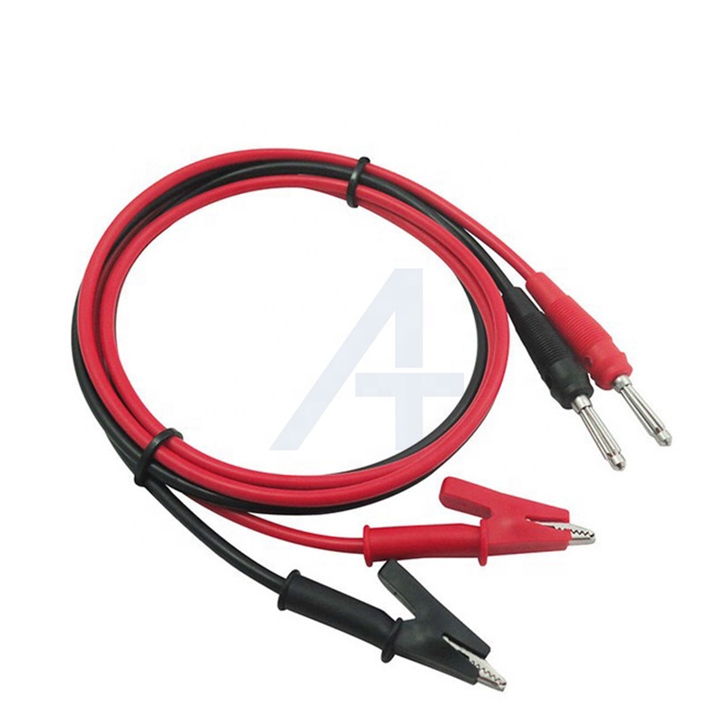 JIALUN 4 мм вилка типа «банан» к зажимам типа «крокодил», испытательные выводы, медный кабель с зажимом «крокодил»