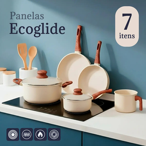 Modern Ceramic Marble Coated Pot Pan Glass Lids Bakelite Handles Non-Stick 6-Piece Aluminum <b>Cookware</b> <b>Set</b> <b>Induction</b> Compatible - Product Image 2