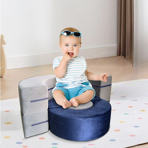 Nouveau style canapé de jeu multifonction pour enfant, <span class=keywords><strong>piscine</strong></span> à balles et fosse, canapé demi-cercle <span class=keywords><strong>pliable</strong></span>, canapé de jeu en mousse antidérapante pour bébé - Product Image 1