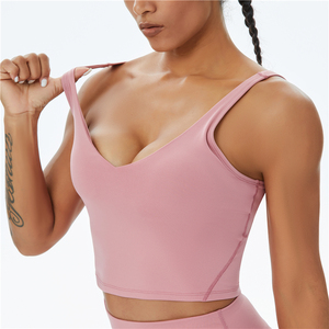 Conjunto de Yoga de gimnasio para <span class=keywords><strong>mujer</strong></span> y adultos, ropa de entrenamiento de cintura alta, para culturismo, ejercicio, 2 uds. - Product Image 4