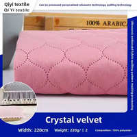 Lisvel Ultra-Sonic Tissu matelassé en forme de gourde gaufrée anti-humidité anti-pilule trame tricoté doux imprimé housse de canapé Stock
