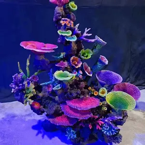 Fish Tank Decorações grandes aquários acrílicos artificial aquário decoração Artificial Coral Reef para Aquários