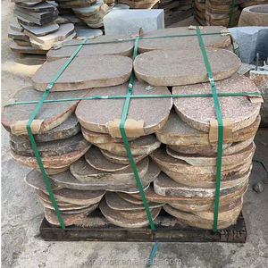 Conception d'aménagement paysager extérieur de jardin super bon marché Pierres de galets de rivière coupées Ardoise pas à pas et marches pavées pavées au sol - Product Image 1