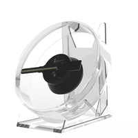 Ventilateur projecteur holographique 3D RAYBO Mini, alimenté par USB, contrôle sans fil OEM, utilisation en intérieur, garantie 5 ans, pour cadeaux personnels, petit bureau