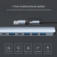 Station d'Accueil Multiport USB Type C avec HDMI 4K, USB 3.0, RJ45, USB-C Type-C et Adaptateur de Charge PD pour Ordinateur Portable
