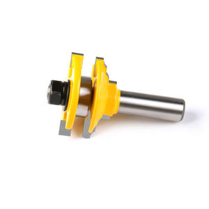 Ensemble de fraises à rainurer pour charpente à tenon rond de 1/2 pouce ou 12 mm, fraises à rainurer pour plancher, fraises à rainurer pour languettes et rainures, outils de travail du bois - Product Image 5