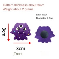 Adorno de PVC para Zuecos de Halloween, Hebilla Decorativa para Zapatos, Clip de Plástico, Accesorio DIY para Jardín, Fantasma, Calavera, Murciélago, Monstruo A2-111 China