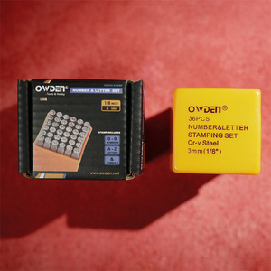 OWDEN, Kit de Poinçons à Frapper en Acier CR-V de 3mm, 36 Pièces, Industriels et Personnalisables, pour <span class=keywords><strong>Bricolage</strong></span>, Fabrication de Bijoux, OEM ODM - Product Image 4