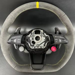 Volante de fibra de carbono para <span class=keywords><strong>Audi</strong></span> B8.5 S4 S5 RS5 RS6 Q5 Q7 Q3 Q8 <span class=keywords><strong>A1</strong></span> A3 A4 A5 A6 A7 S3 S1 S6 RS3 RS4 B8 C6 C7, accesorios para coche - Product Image 1