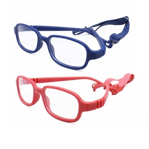 Anteojos de marco cuadrado TR90 DE ALTO clásico para niños, ventas directas, <span class=keywords><strong>correa</strong></span> de templo ajustable, diseño flexible sin bisagras para mediana edad - Product Image 1