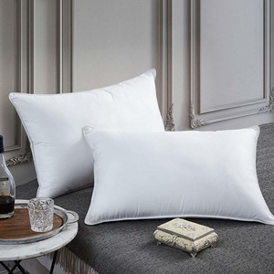 Oreillers de qualité hôtelière avec certification OEKO-TEX 10% 30% 50% <span class=keywords><strong>70</strong></span>% Oreiller en duvet de canard gris Oreiller respirant pour le soutien du cou Oreiller personnalisé - Product Image 4