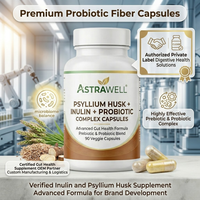 Capsules d'aloe vera et de psyllium à haute teneur en fibres Astrawell |   Fournisseur en gros de compléments alimentaires pour la santé digestive
