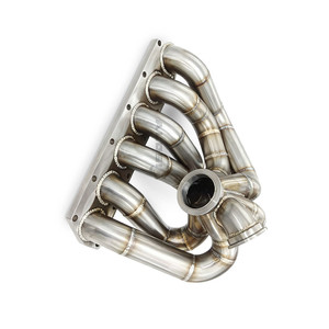 ท่อร่วมไอเสียแบบไหลสูงสำหรับเครื่องยนต์ <span class=keywords><strong>VR6</strong></span> 3.2L BUB BFH สำหรับ Volkswagen Golf MK4 MK5 R32 เพิ่มประสิทธิภาพเสียงแบบรถแข่ง - Product Image 3