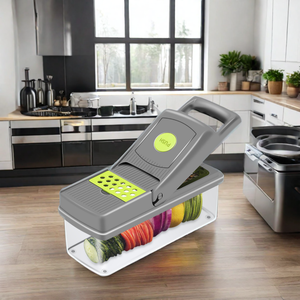 Outil de Cuisine Multifonctionnel en Acier, 16 en 1, Coupe-Légumes, Épluche-Pommes de Terre, Coupe-Fruits - Product Image 1