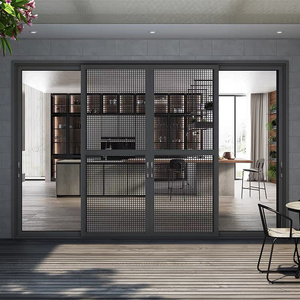 Fenêtres et portes coulissantes en aluminium à double vitrage anti-<span class=keywords><strong>ouragan</strong></span>, profilés personnalisés, vente chaude - Product Image 4