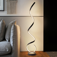 Coin Nordique Contemporain Créatif Arc Smart Minimaliste Hôtel Salon Rgb Piste De Danse Lumière Debout Led Moderne Lampadaire