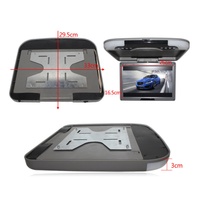 Monitor Lipat TFT 13/12.1 Inci untuk Atap Mobil dengan Remote Control, AV, Speaker Internal, Navigasi, dan Stereo untuk Pemutar