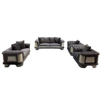 Neuestes Komfortables Europäisches Wohnzimmer-Sofa-Set Luxuriöse Samt-Schwamm-Gefüllte 1-2-3-Sitzer Couch für Zuhause & Hotel