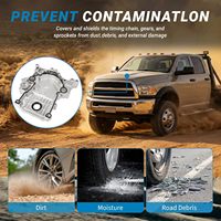 Couvre-culbuteurs en aluminium, ensemble de couvre-culbuteurs pour Dodge Ram 1500 2500 3500 Durango Truck 5.7L essence 2003-2008