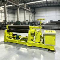 Machine à rouler les tôles d'acier à trois rouleaux, pour acier inoxydable et acier au carbone, fournie par le fabricant