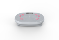 Plateforme vibrante d'exercice physique avec lumière rouge, appareil d'exercice à usage domestique, écran LED 1-99
