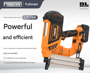 ST64 Industrial Grade Cordless T Stapler Battery-<b>Powered</b> Air Stapler for Wood Nail Gun Brad Nailer <b>Tool</b> - Product Image 3