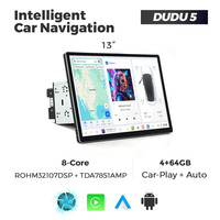 Autoradio Android DUDUAUTO pour système 2DIN avec écran tactile 2K 12+256 Go 8 cœurs CarPlay intégré GPS DSP & RGB
