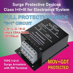 Dispositivo de Protección Contra Sobretensiones de CA de 240V/415V T1+T2+T3, Protector Contra Sobretensiones SPD, Caja de Protección Contra Sobretensiones de Bajo Voltaje para 3 Fases, Venta al por Mayor - Product Image 2