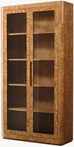 High Quality Luxury Fine <strong>Furniture</strong> Kitchen Solid Wood Glass <strong>Curio</strong> Display <strong>Cabinet</strong> - Product Image 3