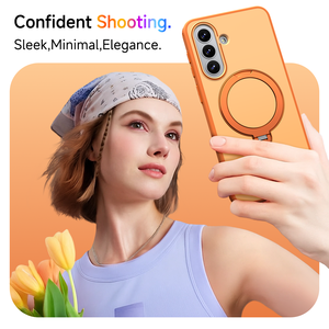 Funda Protectora para Teléfono con Parachoques <span class=keywords><strong>de</strong></span> TPU+PC Resistente a Impactos, Acabado Mate, Compatible con <span class=keywords><strong>Cargador</strong></span> Inalámbrico, Soporte Metálico para Samsung Galaxy A37 A57 A36 A17 5G - Product Image 4