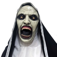 Masques lumineux en Latex à LED pour Halloween, Cosplay effrayant, Nun, mascarade, carnaval, fête