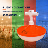 Fabricant OEM ODM de lampes LED pour volailles 9W 48V DC IP67, éclairage agricole dimmable Plug and Play pour poulaillers de poulets de chair, de poules pondeuses et d'éleveuses