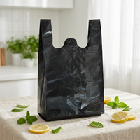 Sacs en plastique de haute qualité, couleur unie, pour les entreprises et le shopping, sacs de courses robustes avec poignées, sacs flexo pour supermarchés