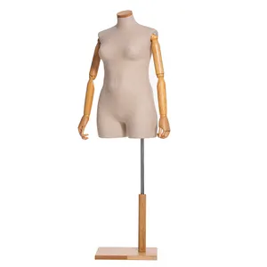 fashion display standing plus size mannequin female fat fabric mannequin