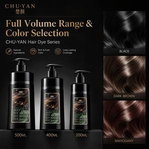 สีผมสำหรับร้านตัดผมมืออาชีพ: ยี่ห้อ Chuyan Men's Salon - ใช้งานง่าย รวดเร็ว - ขนาดใหญ่ 500 มล. แบบปั๊ม - Product Image 6