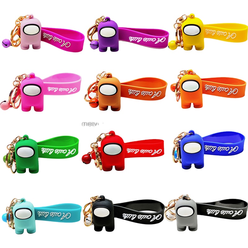 Новая аниме игра amongus игрушка брелок шнурок подвеска сумка шарм для девочек мальчиков Amongus фигурка игры аксессуар