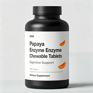 Tabletas Masticables de Enzimas de Papaya OEM, Promueven la Absorción de Nutrientes, Ayudan a la Digestión y Refrescan el Aliento, Vegetarianas - Product Image 1