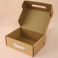 Échantillon Gratuit : Boîte d'expédition pliable en carton ondulé pour vêtements, chaussures et ordinateurs