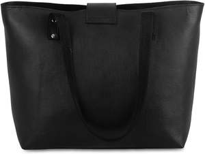 Sac à main fourre-tout en cuir véritable de style vintage pour femmes sacoche à grande épaule organisée fermeture à glissière à une poignée à la mode - Product Image 6