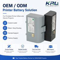 KRL PSE CE 7.2V 2550mAh Baterai Cair 18650 500 Siklus 4 Sel -20C hingga +60C Printer Barcode PDA Scanner