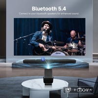 Projecteur intelligent Hotack X7AR Android 14 pour l'éducation, le bureau, les entreprises, portable, home cinéma, jeux, projecteur 4k